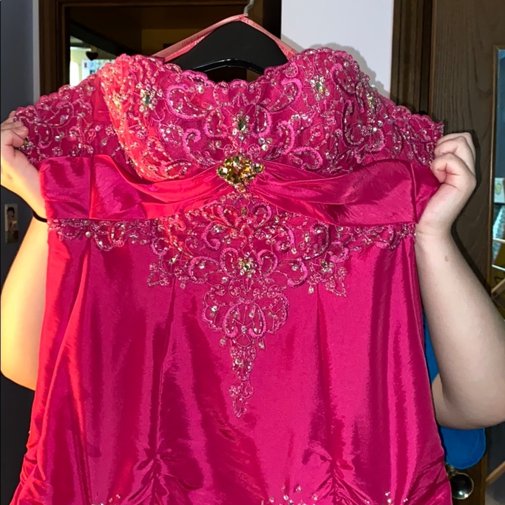 Pink prom dress